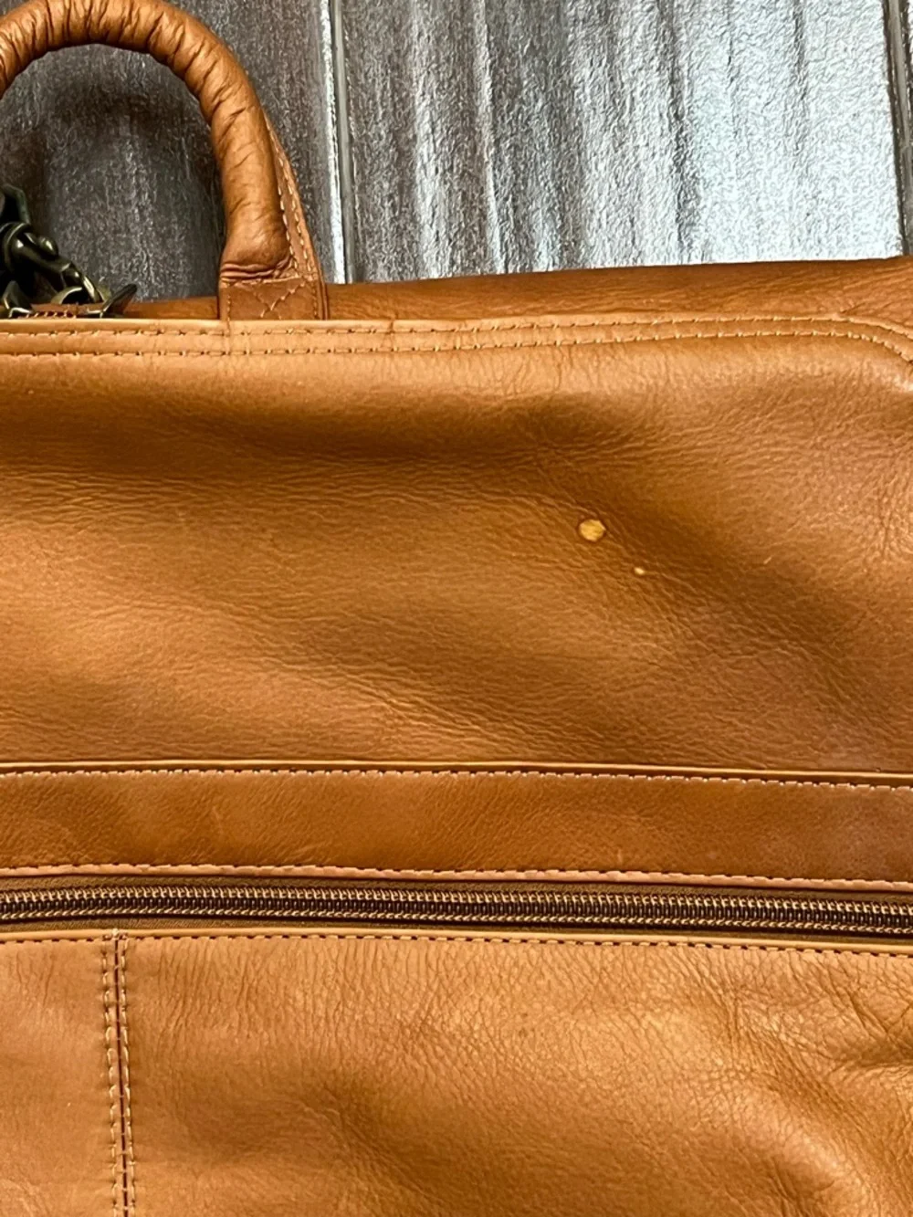 Links Kings Leather Garment Bag
